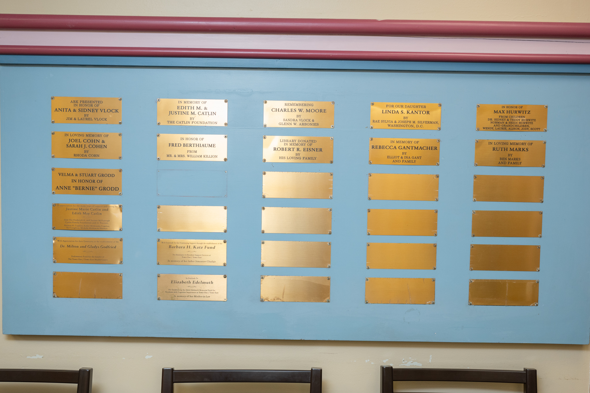 Donor Name Plates